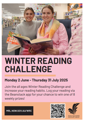 Winter Reading Challenge at Macquarie Regional Library